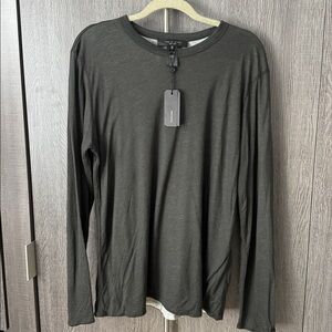 Rag & Bone Charcoal Long Sleeve Tee